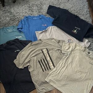 Lot of 7 Graphic T-Shirts Collection